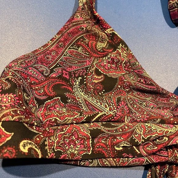 Converse One Star Purple Paisley Size XL Swim Suit Top Beach Summer - Picture 2 of 6